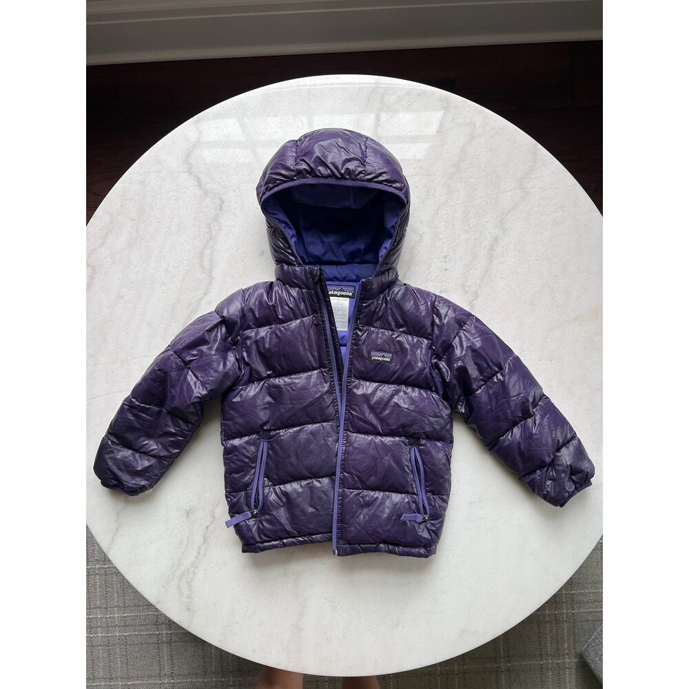 Patagonia Kids' Hi Loft Down Sweater Hoodie Jacket Size 4T